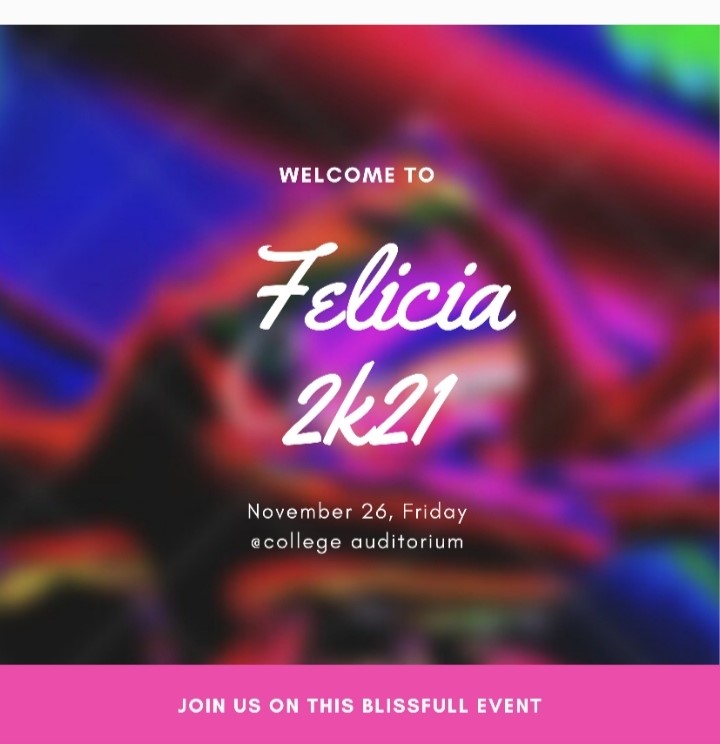 FELICIA-2K21- Fresher’s Day