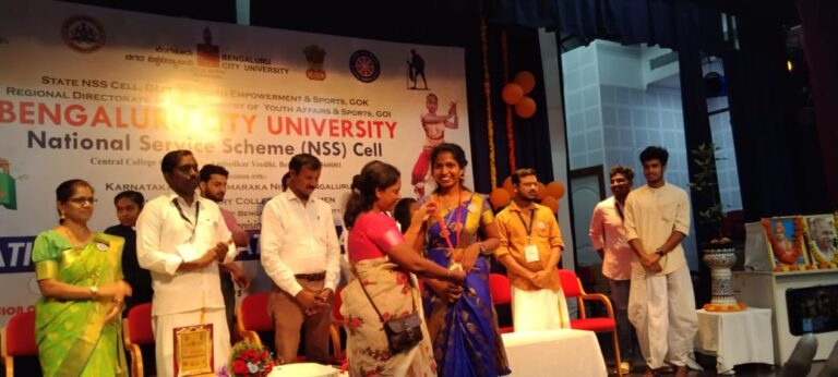 Chaithanya K Awarded Best NSS Volunteer 2022
